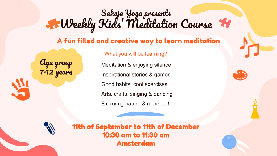 Kids’ Meditation, Amsterdam – Sahaja Yoga Meditation